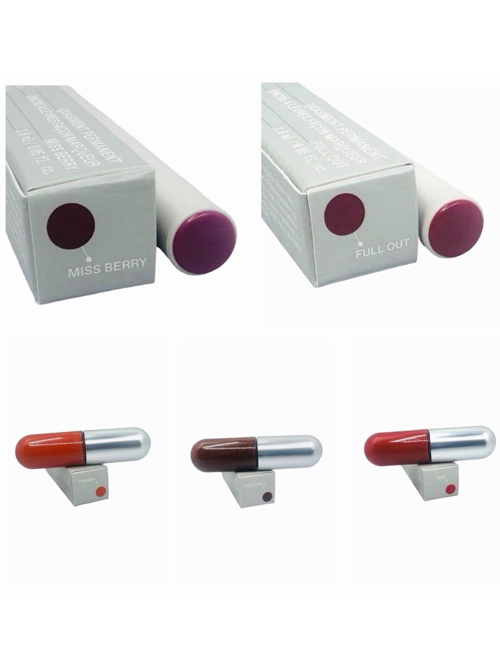 r.e.m. beauty Lip Bundle - Liquid Lipstick / Lip Stain - 5 Products